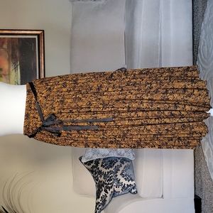 Bar lll   Pleated Snake Print Skirt